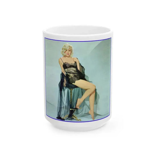 Carroll Baker #64 (Vintage Female Icon) White Coffee Mug 15oz - Go Mug Yourself