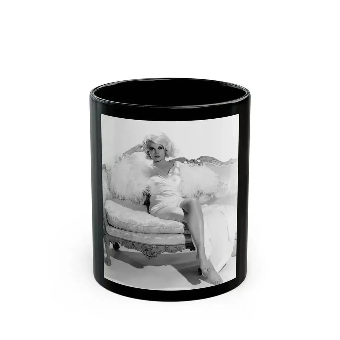 Carroll Baker #65 (Vintage Female Icon) Black Coffee Mug 11oz - Go Mug Yourself