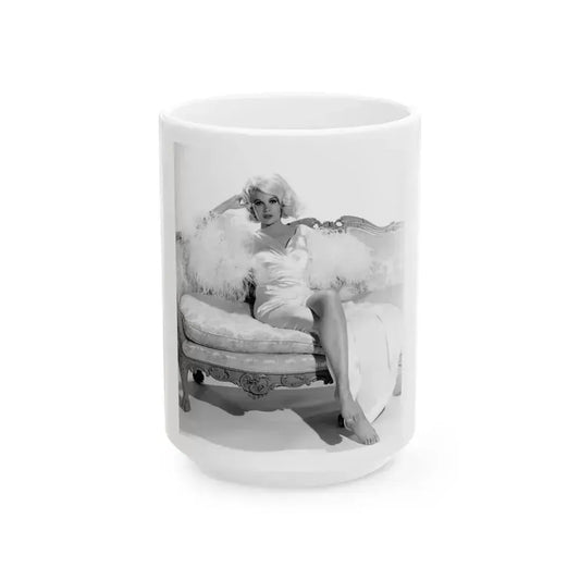 Carroll Baker #65 (Vintage Female Icon) White Coffee Mug 15oz - Go Mug Yourself