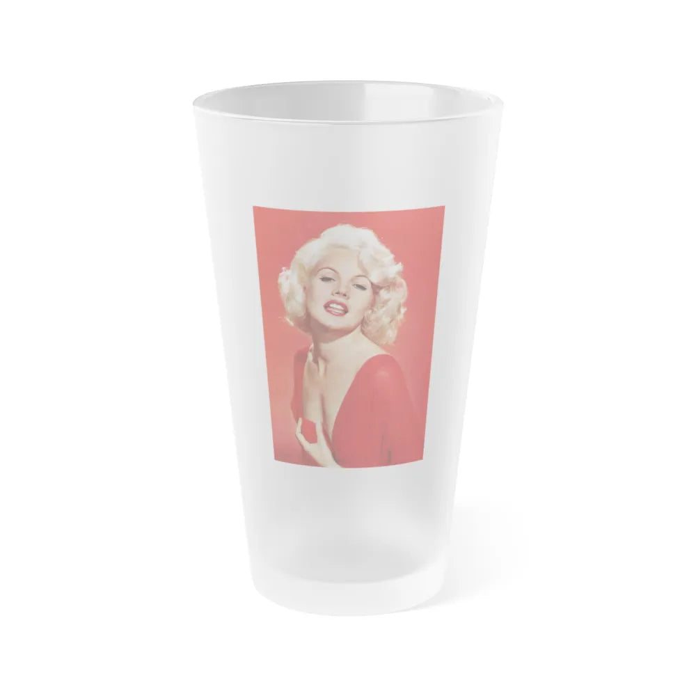 Carroll Baker #70 (Vintage Female Icon) Frosted Pint Glass 16oz-16oz-Frosted-Go Mug Yourself