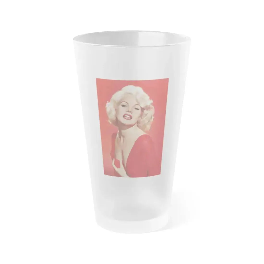 Carroll Baker #70 (Vintage Female Icon) Frosted Pint Glass 16oz 16oz Frosted - Go Mug Yourself