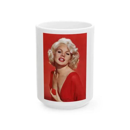 Carroll Baker #70 (Vintage Female Icon) White Coffee Mug 15oz - Go Mug Yourself