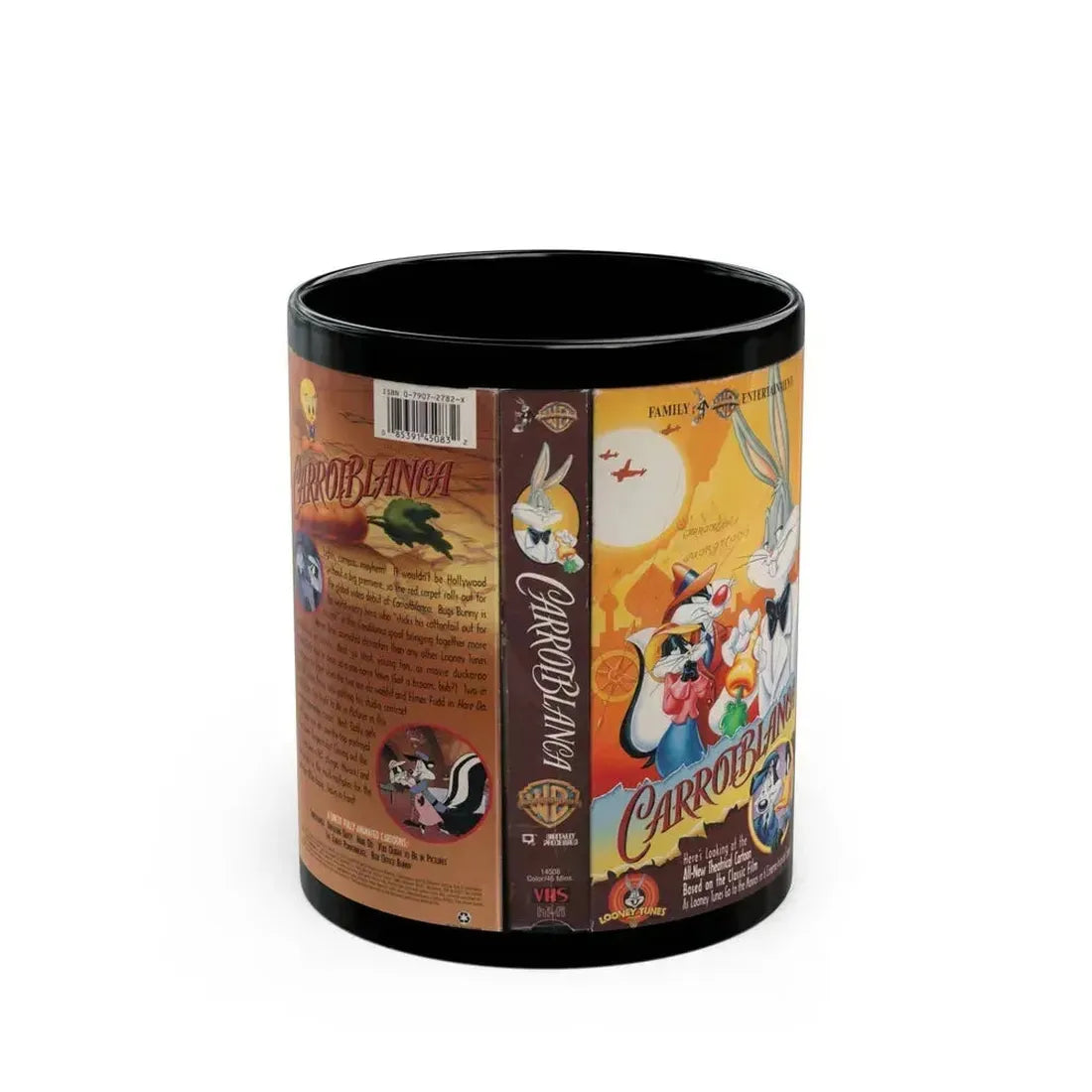 CARROTBLANCA (VHS COVER) - Black Coffee Mug 11oz - Go Mug Yourself