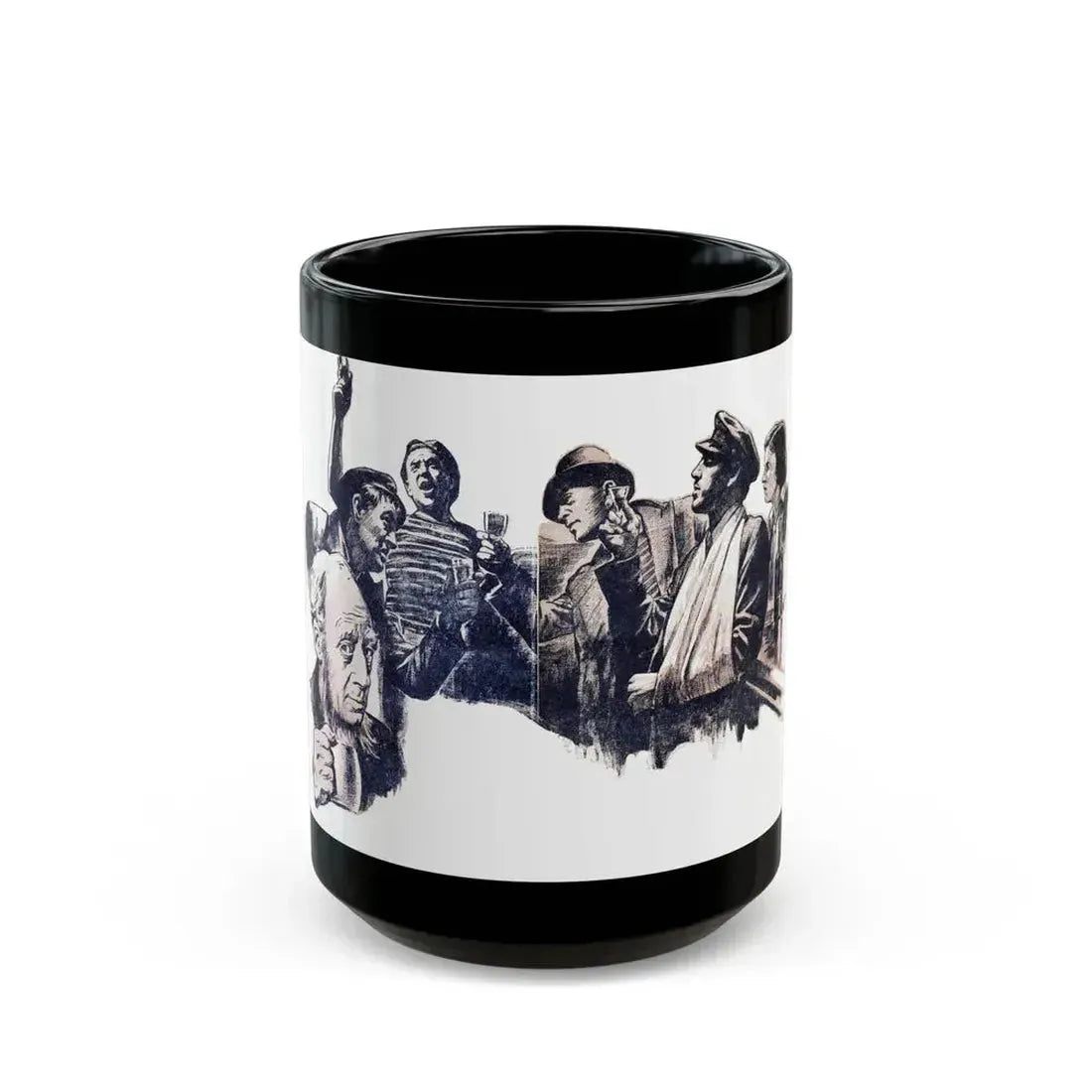 Carry On! (2), Blue Book Magazine, April 1940 - Black Coffee Mug 15oz - Go Mug Yourself