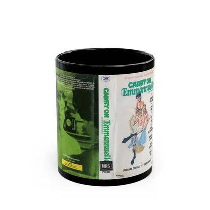 CARRY ON EMMANNUELLE (VHS COVER) - Black Coffee Mug 11oz - Go Mug Yourself