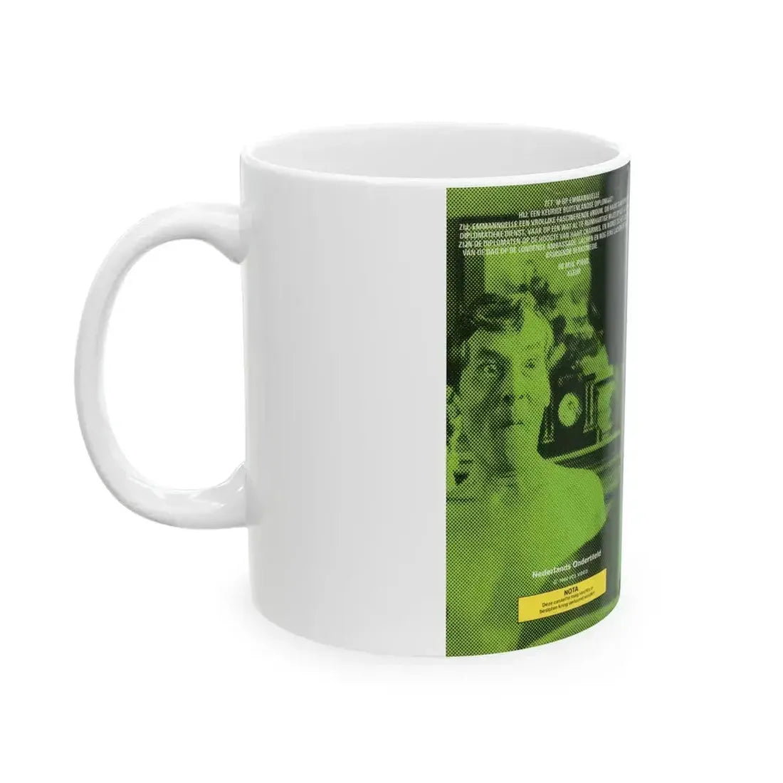 CARRY ON EMMANNUELLE (VHS COVER) - White Coffee Mug - Go Mug Yourself