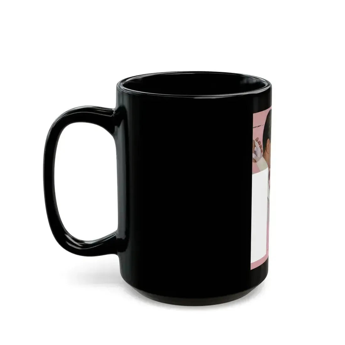 Carry-On Johnny, Ladies' Home Journal, September 1951 - Black Coffee Mug - Go Mug Yourself
