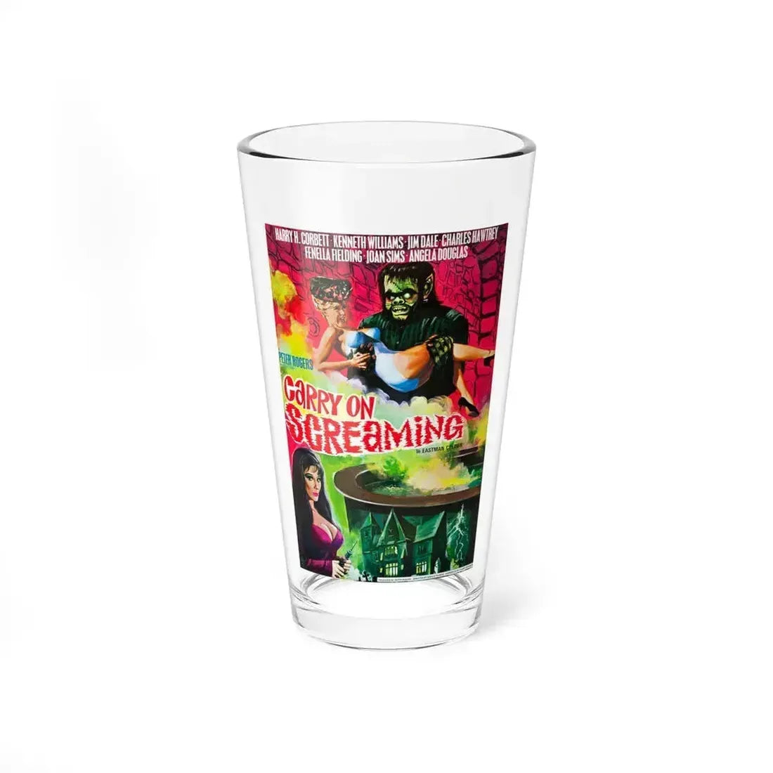 CARRY ON SCREAMING 1966 Movie Poster - Pint Glass 16oz 16oz - Go Mug Yourself