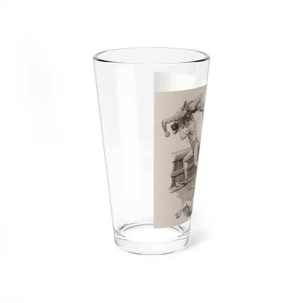 Carson of Venus, The Passing Show story illustration, 1933 (Magazine Illustration) Pint Glass 16oz-Go Mug Yourself