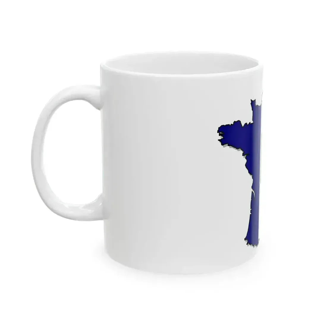 CARTE DRAPEAU FRANCE (France) White Coffee Mug - Go Mug Yourself