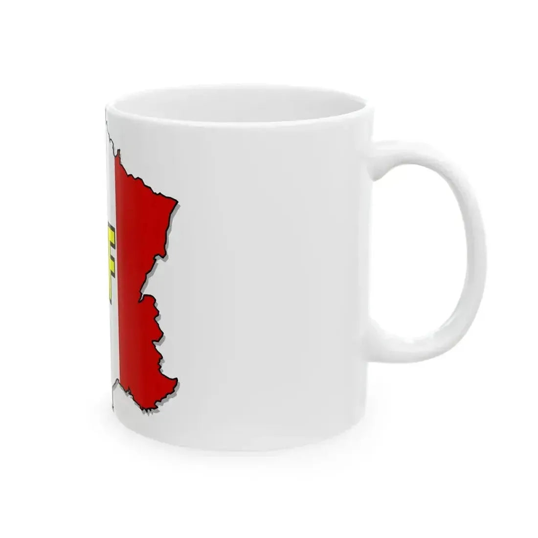 CARTE DRAPEAU FRANCE (France) White Coffee Mug - Go Mug Yourself