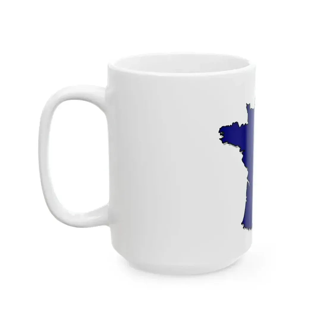 CARTE DRAPEAU FRANCE (France) White Coffee Mug - Go Mug Yourself