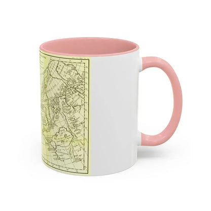 Carte Generale des Decouvertes de l'Amiral de Fonte (1762) (Map) Accent Coffee Mug - Go Mug Yourself