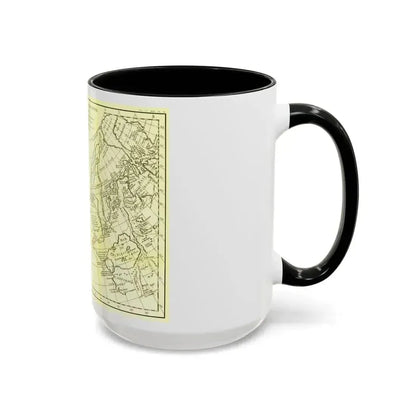 Carte Generale des Decouvertes de l'Amiral de Fonte (1762) (Map) Accent Coffee Mug - Go Mug Yourself