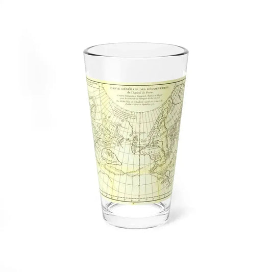 Carte Generale des Decouvertes de l'Amiral de Fonte (1762) (Map) Pint Glass 16oz 16oz - Go Mug Yourself