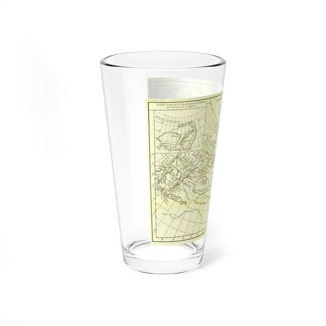Carte Generale des Decouvertes de l'Amiral de Fonte (1762) (Map) Pint Glass 16oz - Go Mug Yourself