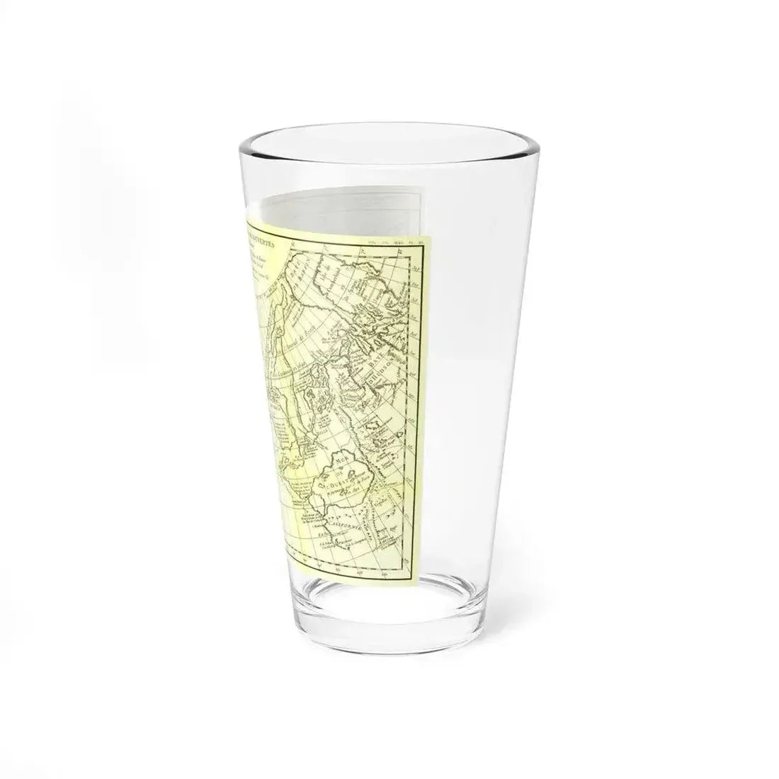 Carte Generale des Decouvertes de l'Amiral de Fonte (1762) (Map) Pint Glass 16oz - Go Mug Yourself