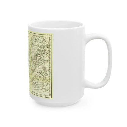 Carte Generale des Decouvertes de l'Amiral de Fonte (1762) (Map) White Coffee Mug - Go Mug Yourself