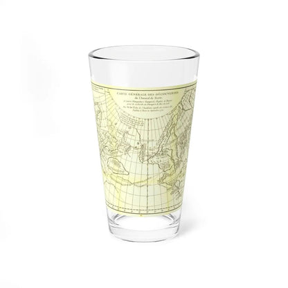 Carte Generale des Decouvertes de l'Amiral de Fonte (1762) (Map) Pint Glass 16oz-16oz-Go Mug Yourself