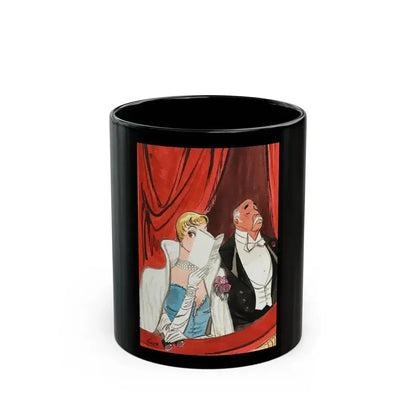 Cartoon illustration, King Features Syndicate, March 19, 1947 - Black Coffee Mug 11oz - Go Mug Yourself