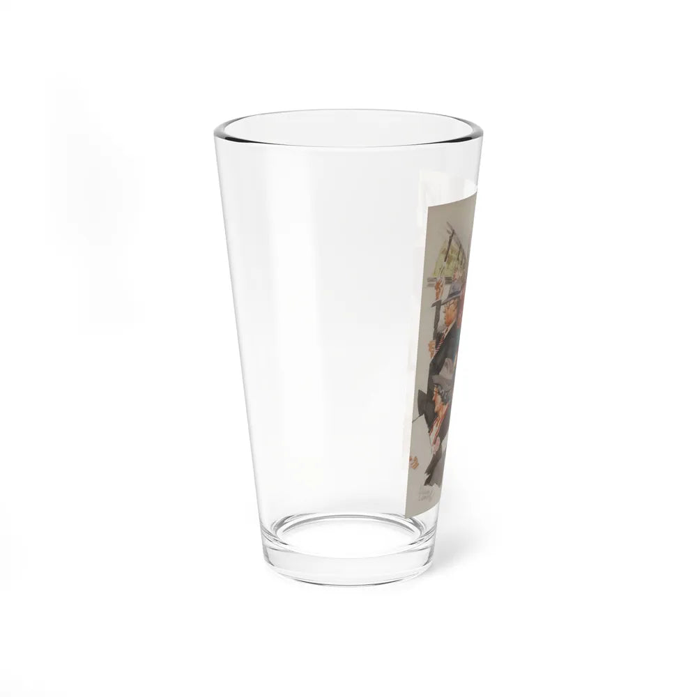 Cartoon Illustration (Magazine Illustration) Pint Glass 16oz-Go Mug Yourself