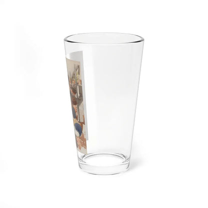 Cartoon Illustration (Magazine Illustration) Pint Glass 16oz-Go Mug Yourself