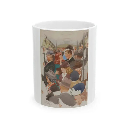 Cartoon Illustration - White Coffee Mug 11oz - Go Mug Yourself