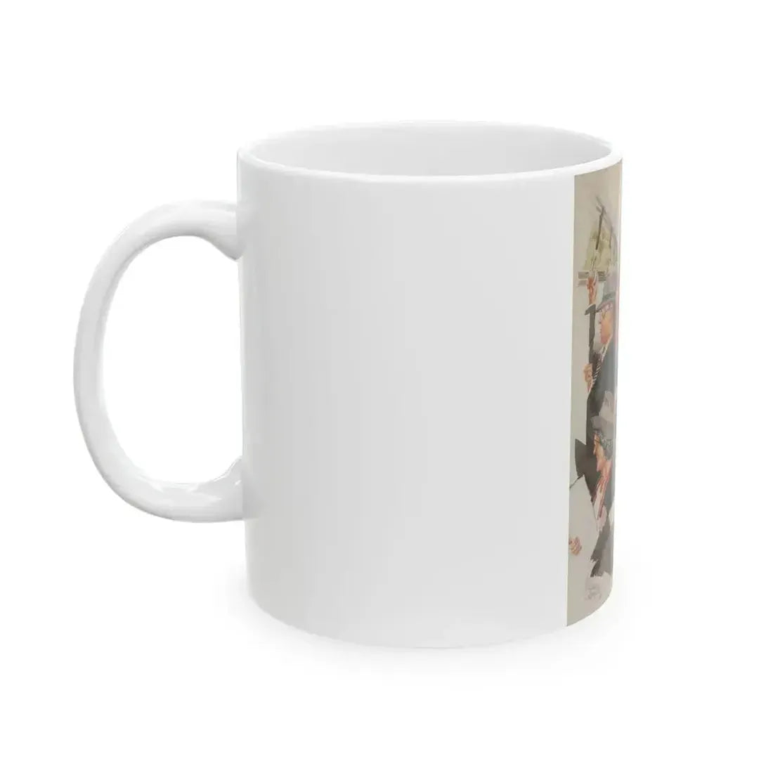 Cartoon Illustration - White Coffee Mug - Go Mug Yourself
