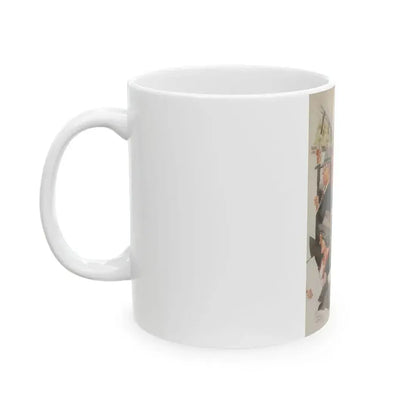 Cartoon Illustration - White Coffee Mug - Go Mug Yourself