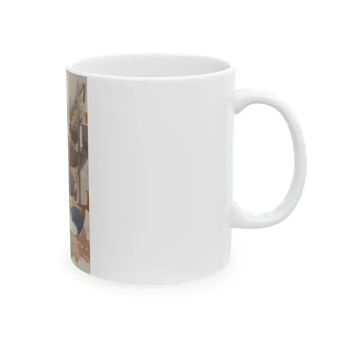 Cartoon Illustration - White Coffee Mug - Go Mug Yourself