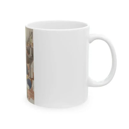 Cartoon Illustration - White Coffee Mug - Go Mug Yourself