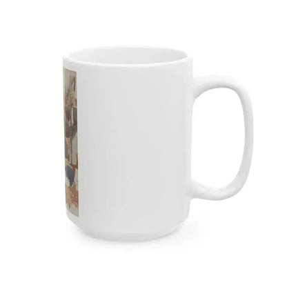Cartoon Illustration - White Coffee Mug - Go Mug Yourself