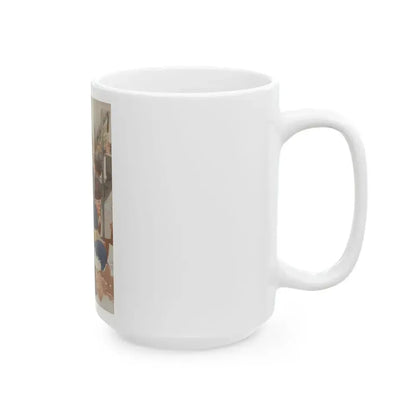 Cartoon Illustration - White Coffee Mug - Go Mug Yourself