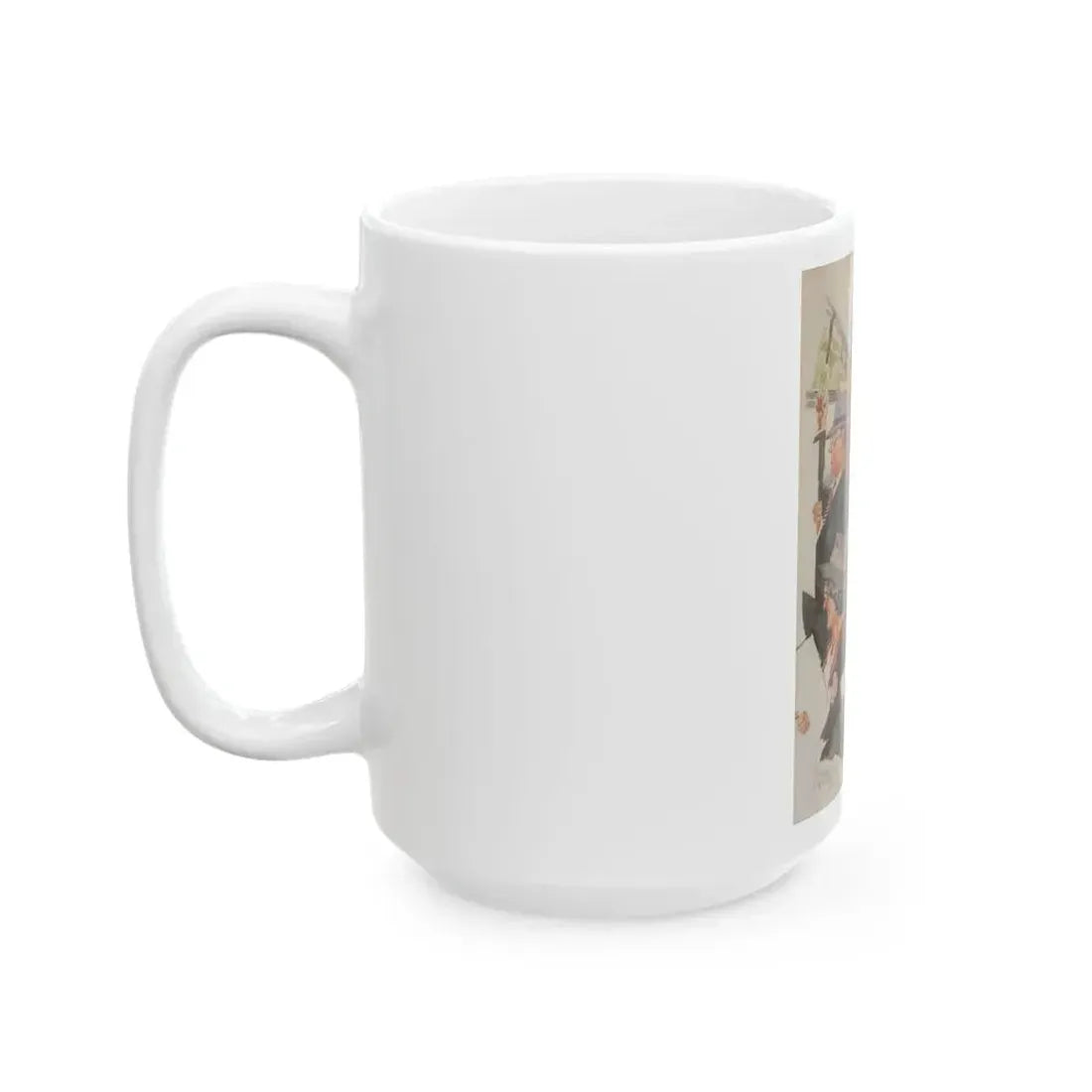 Cartoon Illustration - White Coffee Mug - Go Mug Yourself