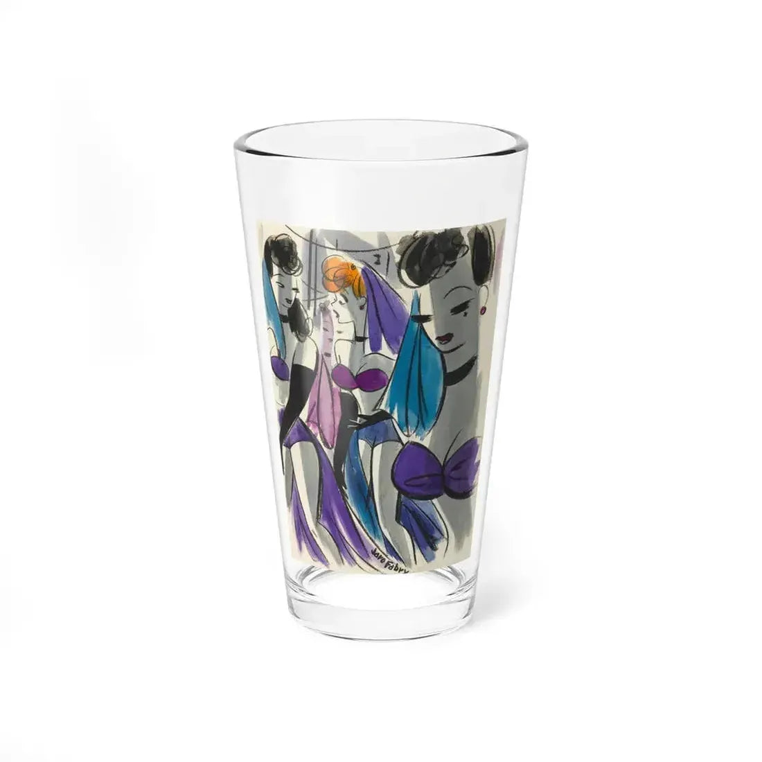 Cartoon illustration_1 (Magazine Illustration) Pint Glass 16oz 16oz - Go Mug Yourself