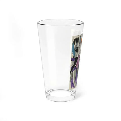 Cartoon illustration_1 (Magazine Illustration) Pint Glass 16oz - Go Mug Yourself