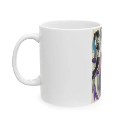 Cartoon illustration_1 - White Coffee Mug - Go Mug Yourself