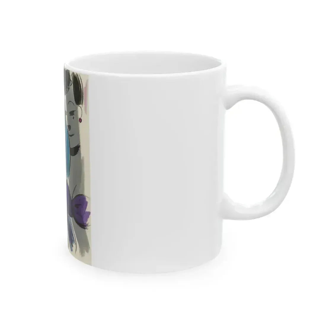 Cartoon illustration_1 - White Coffee Mug - Go Mug Yourself