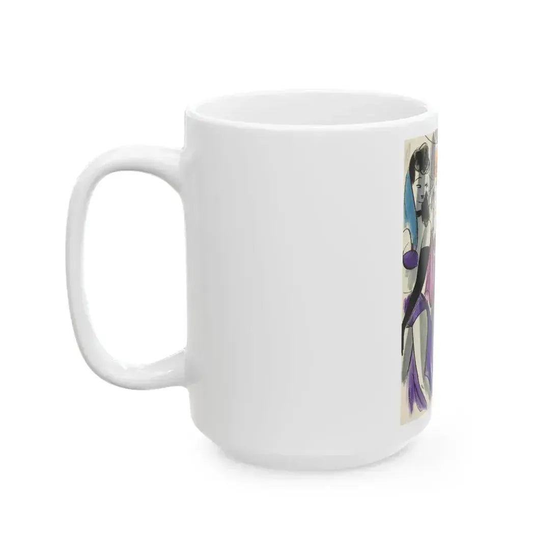 Cartoon illustration_1 - White Coffee Mug - Go Mug Yourself