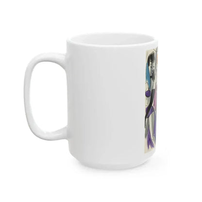 Cartoon illustration_1 - White Coffee Mug - Go Mug Yourself