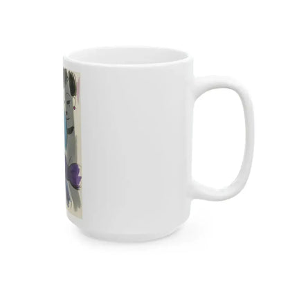 Cartoon illustration_1 - White Coffee Mug - Go Mug Yourself