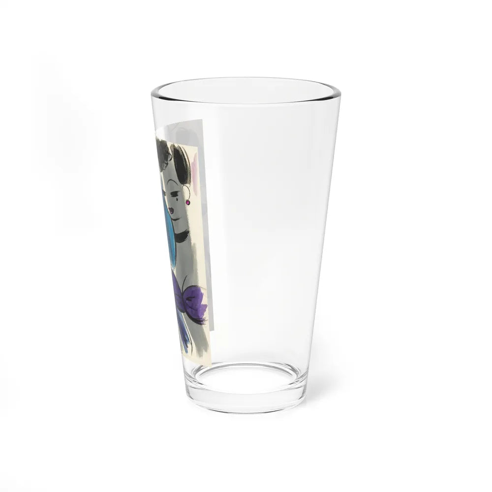 Cartoon illustration_1 (Magazine Illustration) Pint Glass 16oz-Go Mug Yourself