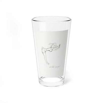 Cartoon Preliminary Pencil Illustration (2) (Magazine Illustration) Pint Glass 16oz-16oz-Go Mug Yourself