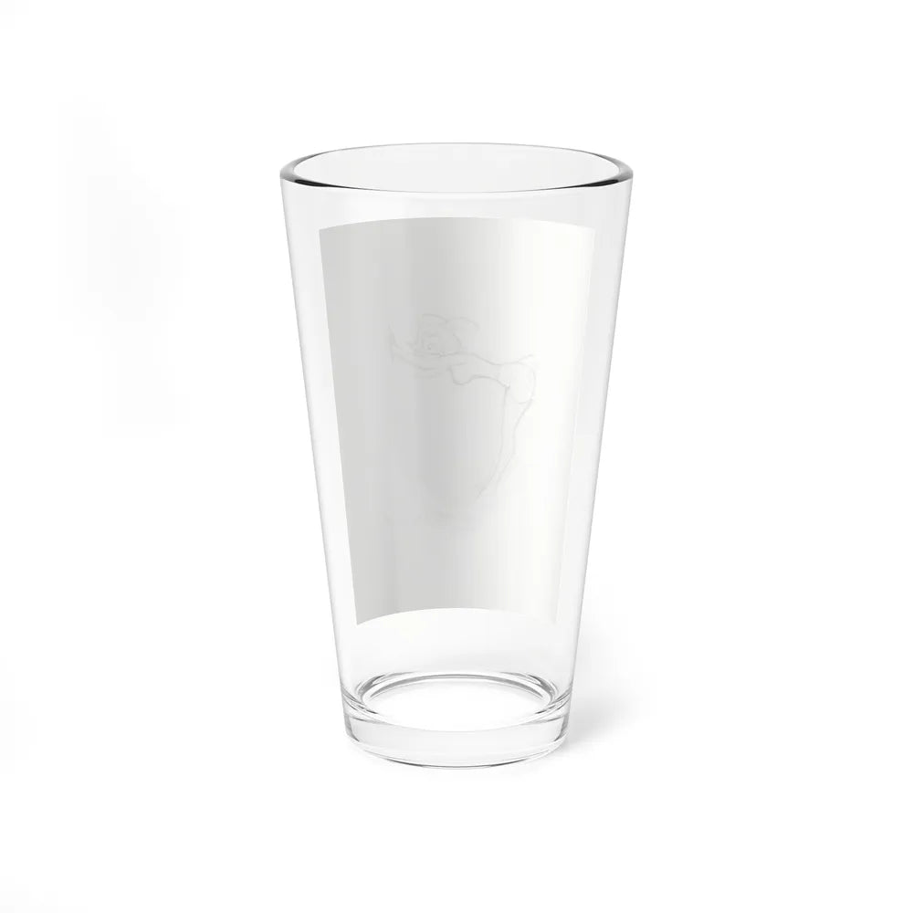 Cartoon Preliminary Pencil Illustration (2) (Magazine Illustration) Pint Glass 16oz-Go Mug Yourself