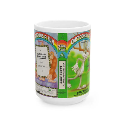 CARTOONS R FUN COLLECTION BUGS BUNNY (VHS COVER) - White Coffee Mug-15oz-Go Mug Yourself