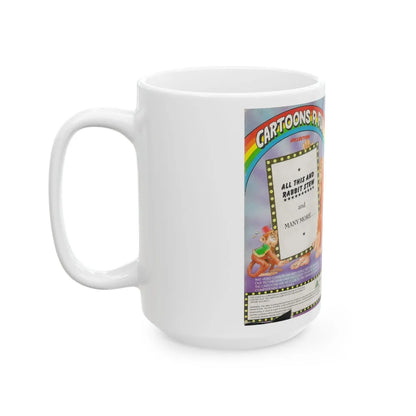 CARTOONS R FUN COLLECTION BUGS BUNNY (VHS COVER) - White Coffee Mug-Go Mug Yourself