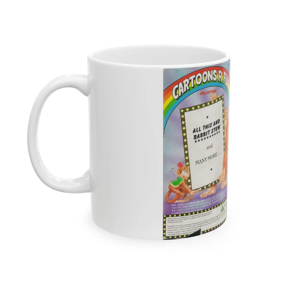 CARTOONS R FUN COLLECTION BUGS BUNNY (VHS COVER) - White Coffee Mug-Go Mug Yourself