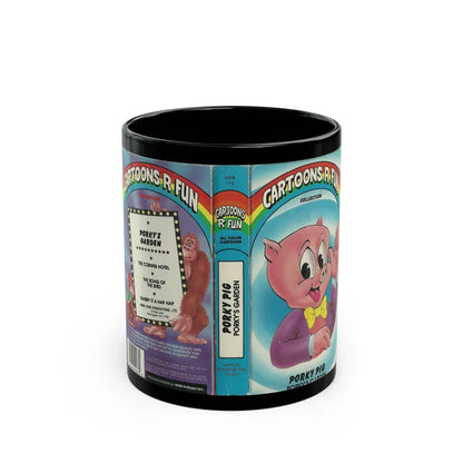 CARTOONS R FUN COLLECTION PORKYS GARDEN (VHS COVER) - Black Coffee Mug-11oz-Go Mug Yourself