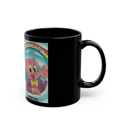 CARTOONS R FUN COLLECTION PORKYS GARDEN (VHS COVER) - Black Coffee Mug-Go Mug Yourself