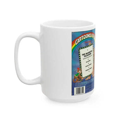 CARTOONS R FUN COLLECTION SUPERMAN THE MAGNETIC TELESCOPE (VHS COVER) - White Coffee Mug - Go Mug Yourself